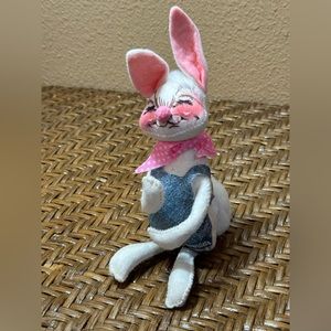 Vintage Annalee Mobilitee Doll 1971 Rabbit Boy With Pink Polka Dot Neck …